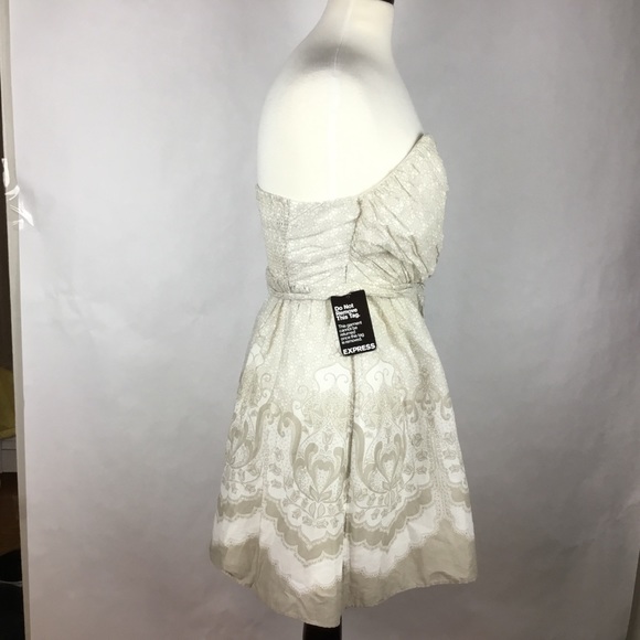 Express Women Dress Fit Flare Remove Straps Size 6 - Picture 4 of 8